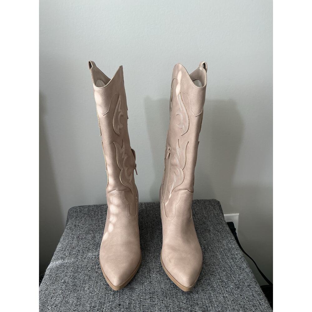Dolce Vita Samsin Western Boots taupe cowboy boots size 6.5 - Picture 6 of 11